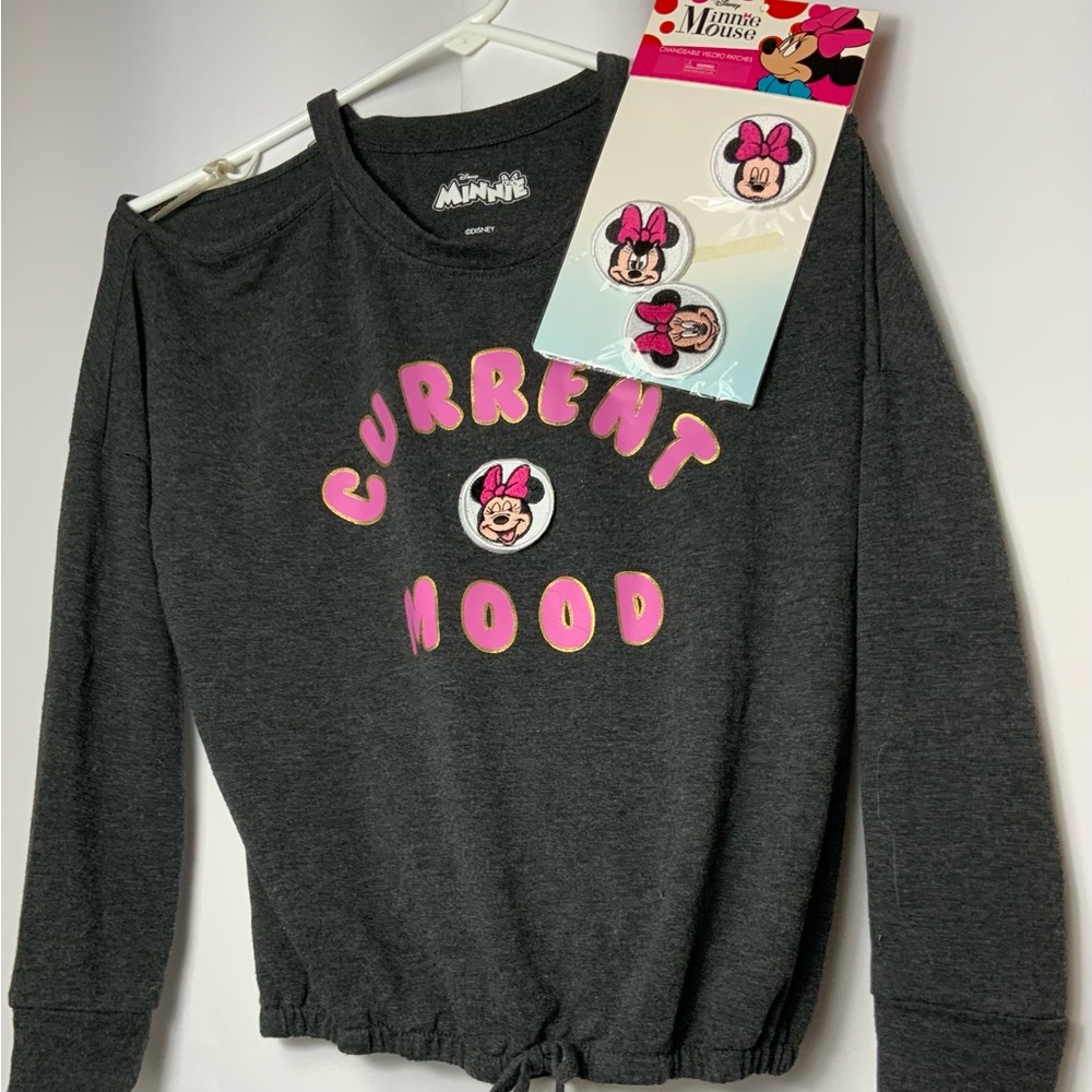 Girls Disney MINNIE long sleeve shirt - Size Large